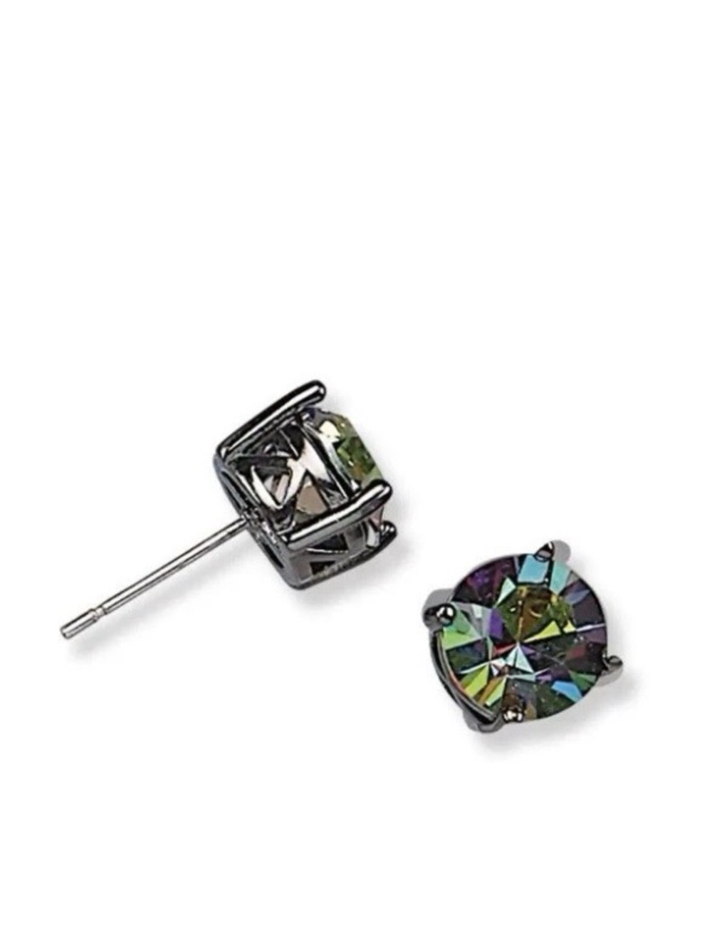 Park Lane northern lights impression stud Earrings in hematite